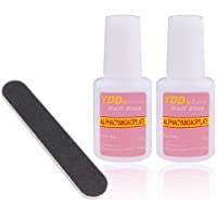 Ealicere 2x10g Puntas Pegamento de Uñas Postizas Puntas pegamento de uñas manicura-Pegamentos para uñas Tip Adhesivo…